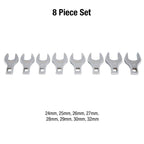 Sunex Tools Jumbo Crowfoot Wrench Set Bundle - SAE & Metric Sizes (14 + 8 Pieces)