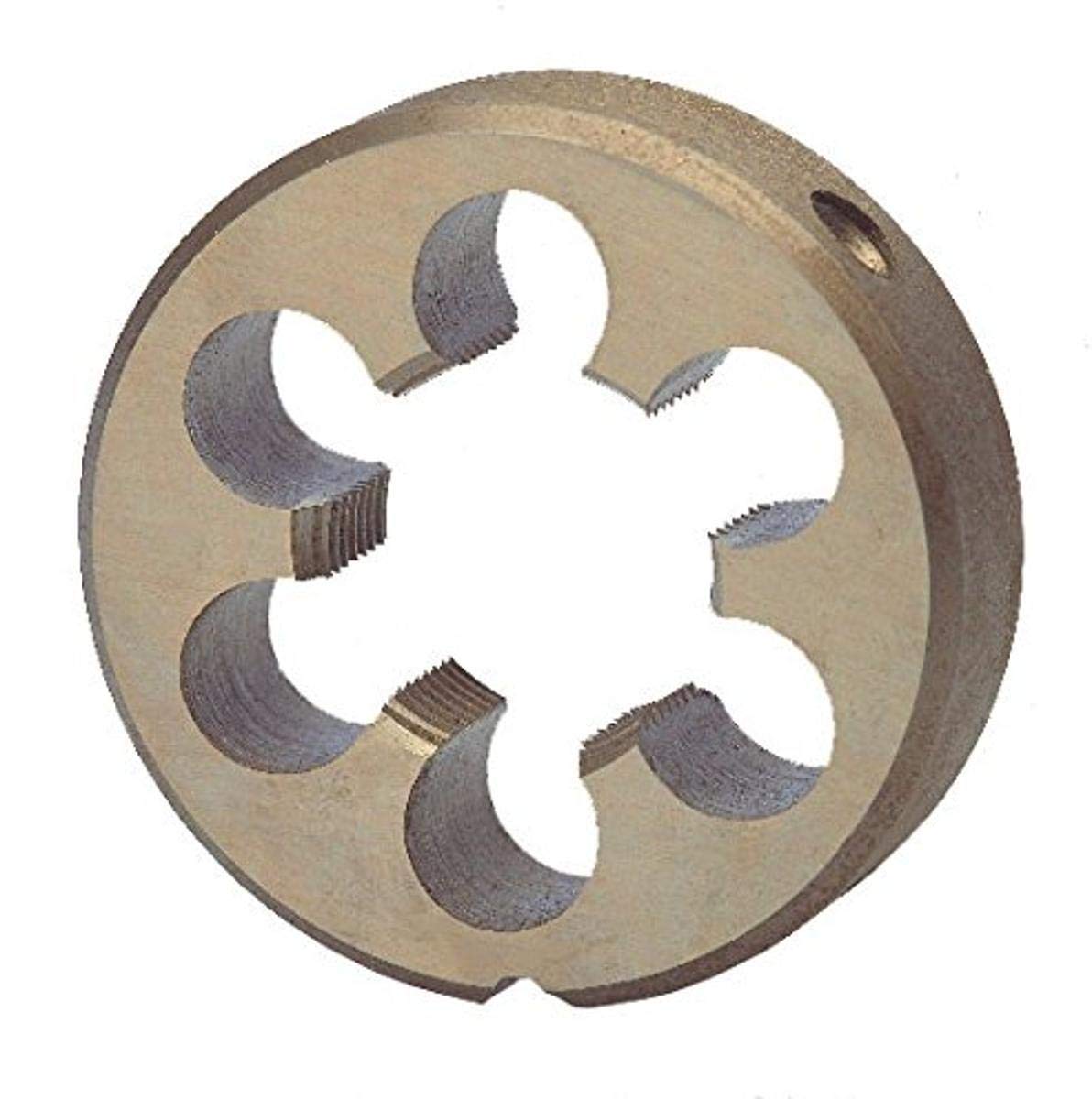 RUKO 240138 HSS Round Die, DIN EN 24231, Ground, G 1-3/8" x 11 Thread Size, 90.0mm Diameter, 22.0mm Thickness