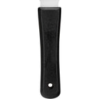 SPARTA Steel Handheld Scraper Kitchen Scraper Tool with Food-Safe Plastic Handle for Griddles, Pans, Pots, and Cutting Boards in Commercial Settings, Stainless Steel, 3 Inches, Black, (Pack of 12)
