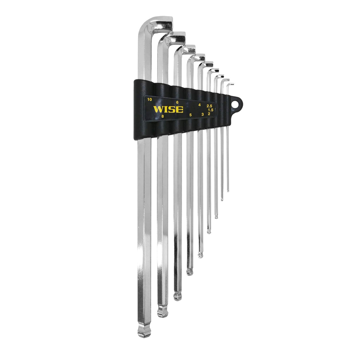 Fujiya WISE TOOLs, SBGTL-900 Ball-Point Hex Key Wrench (Short neck type/Long)(Set items: 1.5, 2.0, 2.5, 3.0, 4.0, 5.0, 6.0, 8.0, 10.0mm)