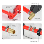 Pexflow Starter Kit for 1/2-In Pex with Crimper & Cutter Tools - Set includes Brass Elbow & Coupling Fittings, Cinch Clamps, Half Clamps, and 2 Rolls of 1/2-In X 100ft PEX Tubing