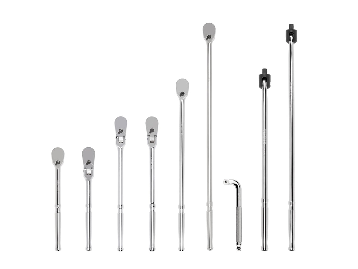 TEKTON 1/2 Inch Drive Ratchet Set Set, 9-Piece | SDR99203