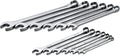 SK Tools USA 13 Piece, Long Pattern, 6 Point, SAE SuperKrome® Combination Wrench Set: 1/4" - 1" | 86118