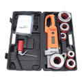 Pipe Threader, Electric Pipe Threader, 2300W 110V Strong Power Multi-purpose Pipe Threading Tool Kit w/ 6 Dies 1/2"-2" and Carrying Case, Heavy-Duty Aluminum and Steel Hand-Held Power Drive Kit