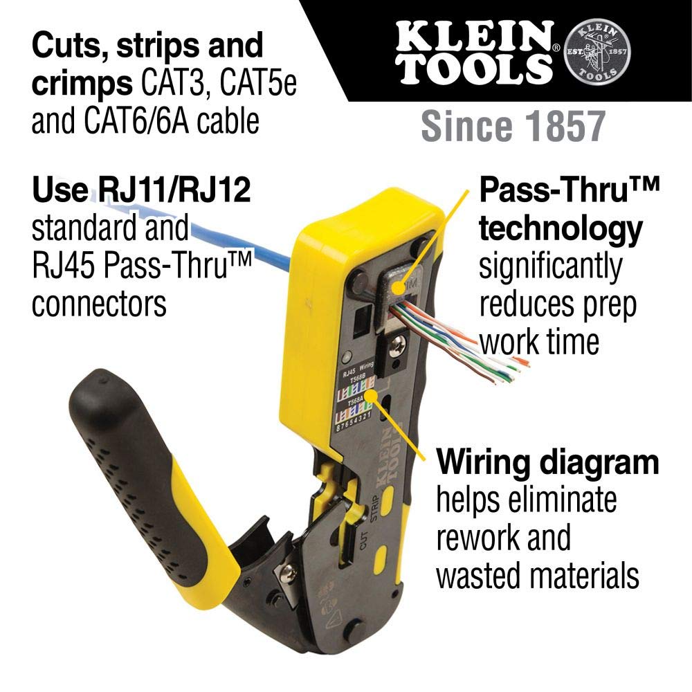 Klein Tools Data Cable Installation Tool Kit + Cable Tracer Kit