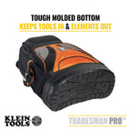 Klein Tools 55421BP-14 Tool Bag Backpack, Heavy Duty Tradesman Pro Tool Organizer & Dipped Plier Kit, Diagonal-Cutting, Needle-Nose, Side-Cutting High Leverage Linesman Pliers