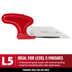 LEVEL5 Drywall Skimming Blade Set | 7, 10 & 16 Inch Skimming Blades | Ergonomic Aluminum Body | Replaceable 0.3mm German Stainless Steel Blade | For Smoothing Walls and Ceilings | 5-442
