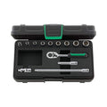 Stahlwille 96016302 13-Piece Socket Set in Robust, Stackable ABS Plastic case, Colour, Size