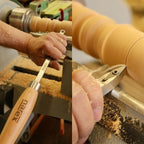 Narex 4 Piece Set Large Carbide Insert Lathe Woodturning Tools-Square, Radiused, Round and Diamond