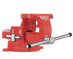 KANCA PRMPL-100,PRIMO PIPE AND BENCH VISE With 360° Rotating Swivel Base,Drop-Forged Pipe and Bench Vise,Jaw Size 4", Max Jaw Opening 4.5",Strong Hand Tools and Machinist Vise (4")
