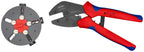 Knipex Tools 97 33 01 MultiCrimp Pliers and Quick Changer Magazine with 3-Interchangeable Crimping Dies