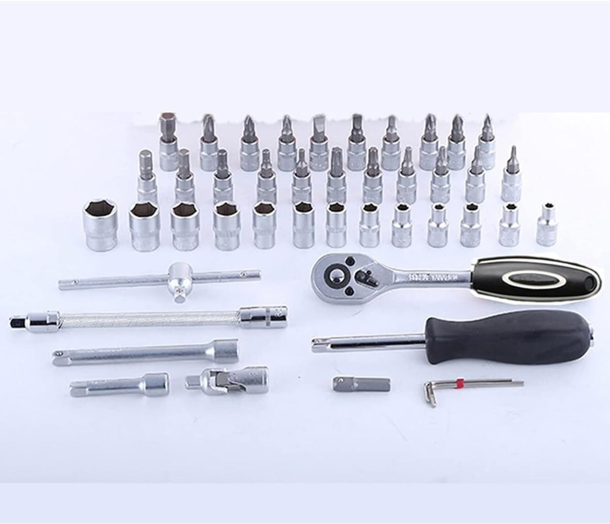 Tool Kit Tool Set Tool Box Set 46 Pcs Socket Set Hardware Tools Home Improvement Sockets Hexagon for Auto Repair Tool Combination Tools Tool Kit Set