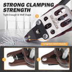 Woodpecker C50 11 Gauge Manual Snap Ring Plier 1-1/2-Inch Crown Fencing Tool Hog Ring Plier Hog Ring Gun 13-14mm Closure Diameter Manual C Ring Stapler for Wire Cages, Mattress, Gabion (C50)
