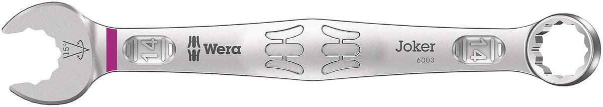 WERA - 05020233001-9640 Magnetic Rail 6003 Joker 1 Ring Spanner Set, 11 Pieces