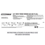 OEMTOOLS 37309 3/4” Drive Click-Style Torque Wrench, 3/4 Torque Wrench, Tire & Wheel Tools, Torque Wrenches, Mechanic Tools, Tire Removal Tools