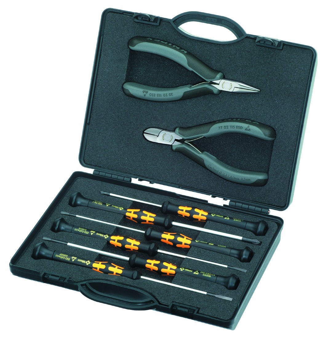 KNIPEX 00 20 18 ESD 8-Piece Electronic Tool Set