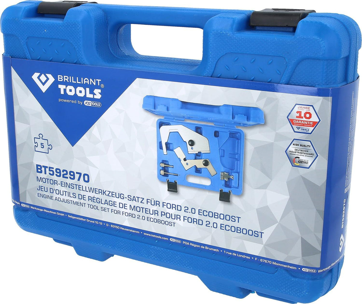 KS Tools BT592970 Engine Adjustment Tool for Ford 2.0 Ecoboost 5-Piece Set Not Specified