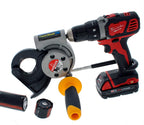 IDEAL Electrical 35-078 PowerBlade Drill-Powered Cable Cutter, Cuts 750 MCM Copper / 1000 MCM Aluminum, 1-1/2” Jaw, Fits 3/8” Drill, Heavy-Duty Electrician Wire Cutting Tool