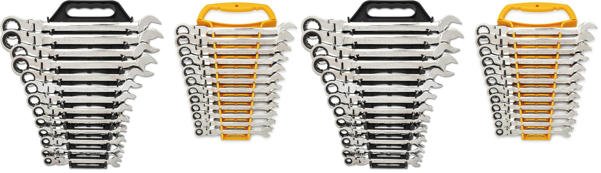 GEARWRENCH 25-Pc. Flex Combination Ratcheting Wrench Set, SAE/MM - 86730 (Pack of 2)