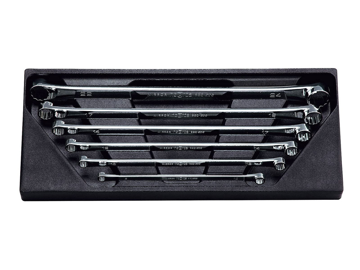 Nepros Flat Type Long Box-End Wrench Set(6pcs.)