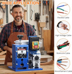 Upgraded Electric Wire Stripper Machine,110V 180W Powered Portable Aluminum Frame Cable Stripper Tool for Scrap Copper Recycling0.06-1in Automatic Copper Wire Peeler