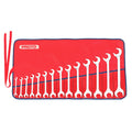 14 Piece Full Polish Angle Open-End Wrench Set