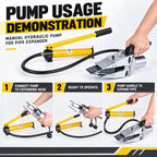 YQ-30 Hydraulic Spreader, Portable Manual Flange Splitter Expander Pliers, 8 Ton Spreader Force, Split Type