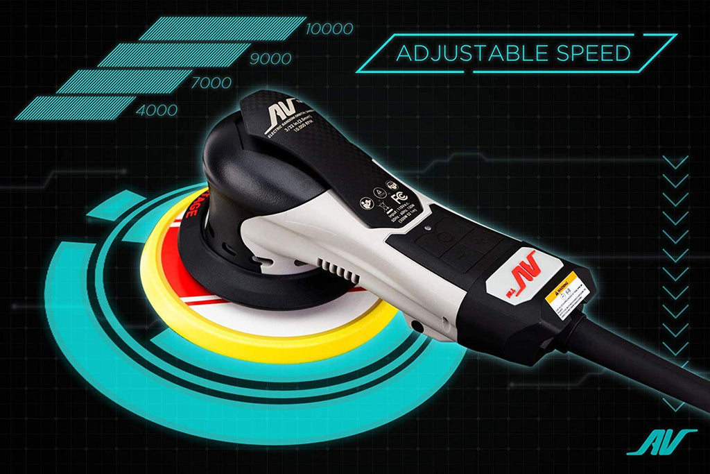 AirVANTAGE 5" Palm-Style, 2nd Generation Industrial Advanced Electric Sander Central-Vacuum with Low-Profile Pad (3/32- Hook & Loop)