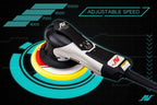 AirVANTAGE 5" Palm-Style, 2nd Generation Industrial Advanced Electric Sander Central-Vacuum with Low-Profile Pad (3/32- Hook & Loop)