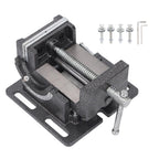 4 Inch Bench Vise, 90 Degree Tilting Angle Vice Crossed V Groove Removable Jaw Adjustable Table Vise Clamp, Tilting Angle Vise, Vice for Home Improvement