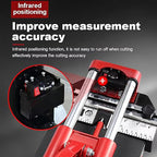 Manual Tile Cutter Tool, Precision Double Rail Ceramic & Porcelain Cutting Machine for Home Improvement, Professional Alloy Wheel Floor Breaker with Ruler