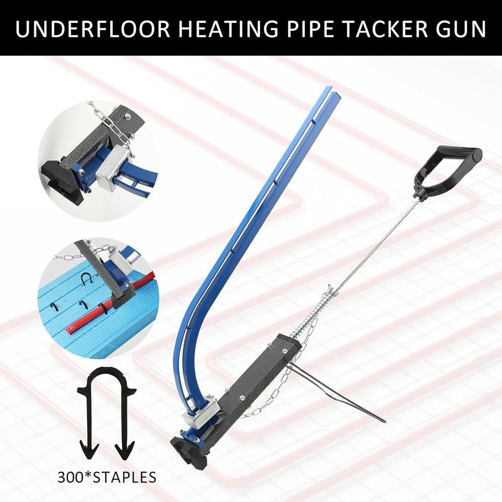 Underfloor Heating Pipe Clip Tacker Gun, Handheld Pipes Staples Device,for 20mm Clips, for Home Improvement