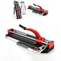 Manual Tile Cutter Tool, Precision Double Rail Ceramic & Porcelain Cutting Machine for Home Improvement, Professional Alloy Wheel Floor Breaker with Ruler