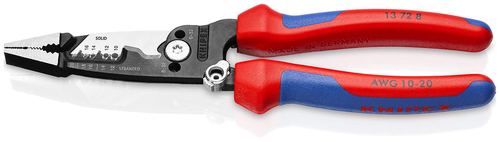 KNIPEX - 00 20 07 US1 Tools - 3 Piece Alligator Pliers Set (7, 10, & 12) (002007US1) & 72 8 Forged Wire Stripper, 8-Inch