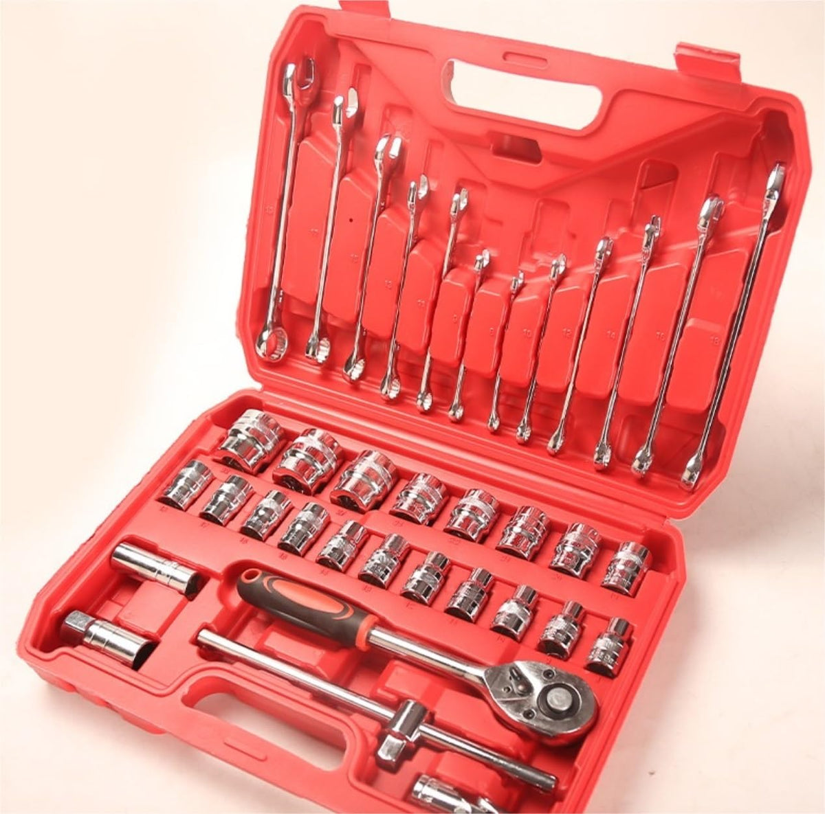 Auto Tool Set 37PCs Ratchet Wrench Socket Set Household Tool Kit for Home Improvement Auto Repair Home Repair Kit