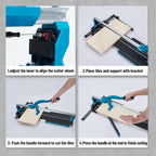 Manual Tile Cutter with Tungsten Carbide Wheel and Infrared Positioning for Ceramic and Porcelain Tiles,Infrared Positioning,Manual Tile Cutter,for Home Improvement