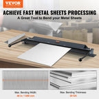 VEVOR Box and Pan Brake, 48-Inch, 0-130 Degrees Sheet Metal Bending Brake