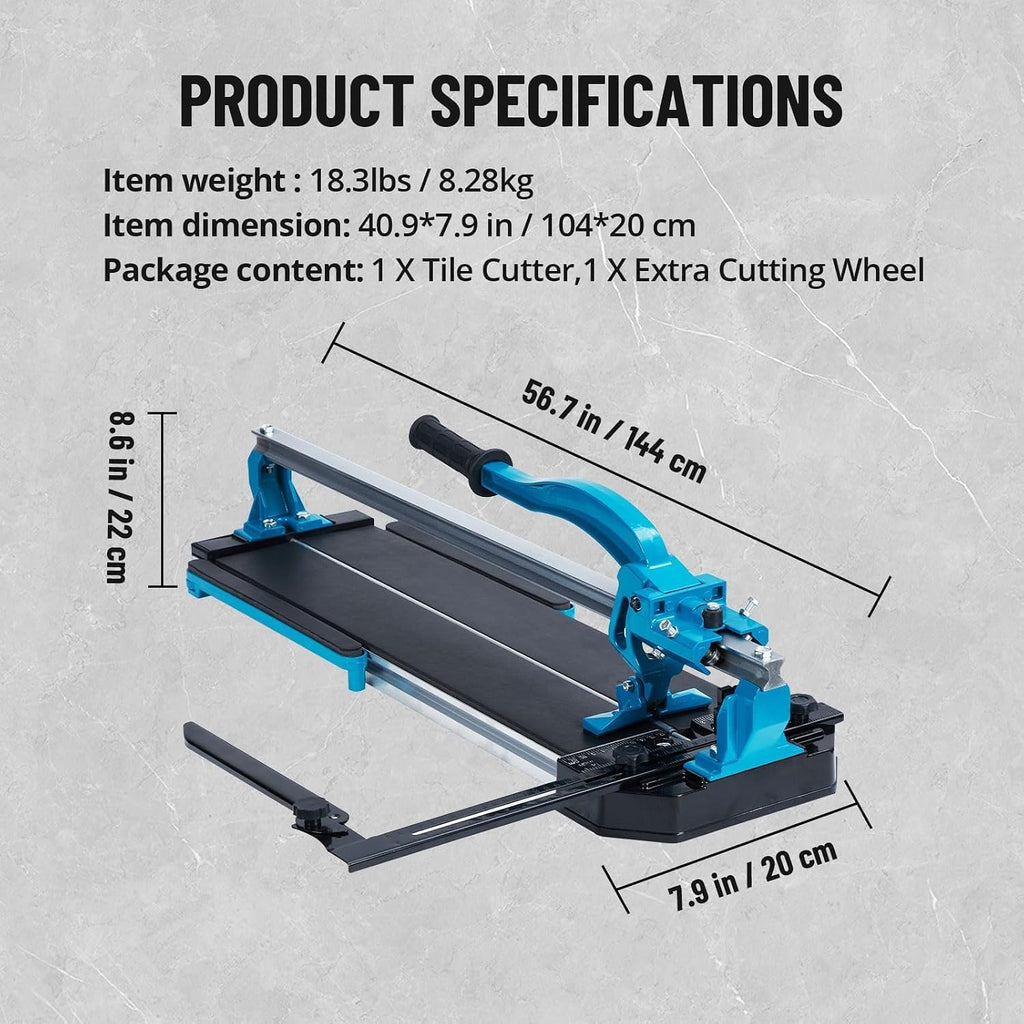 Manual Tile Cutter with Tungsten Carbide Wheel and Infrared Positioning for Ceramic and Porcelain Tiles,Infrared Positioning,Manual Tile Cutter,for Home Improvement