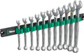 WERA - 05020233001-9640 Magnetic Rail 6003 Joker 1 Ring Spanner Set, 11 Pieces