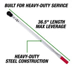 OEMTOOLS 37309 3/4” Drive Click-Style Torque Wrench, 3/4 Torque Wrench, Tire & Wheel Tools, Torque Wrenches, Mechanic Tools, Tire Removal Tools