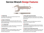 TEKTON Service Wrench Set, 10-Piece | WSE90102