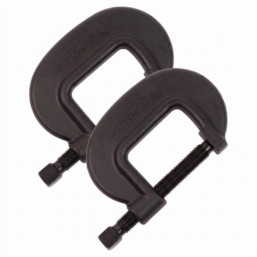 Wilton Brute Force C-Clamp, 5-3/8" Opening, 3-1/8" Throat, 23800 Lbs. Clamping Force (Model 5 F.C.) (Pack of 2)