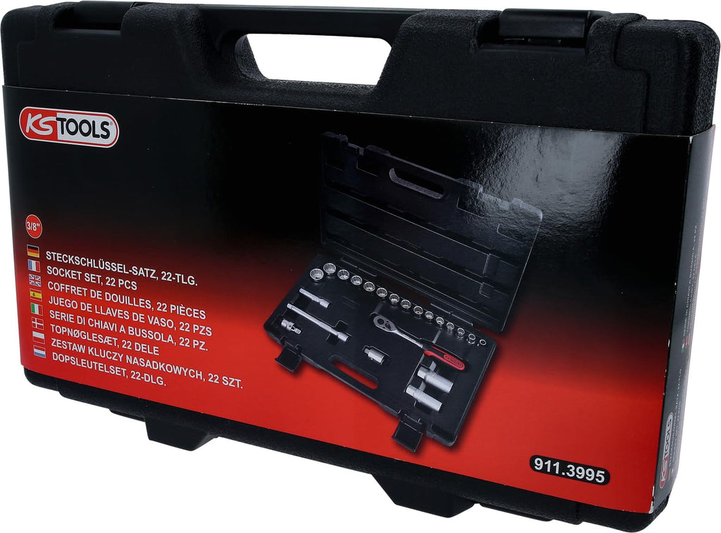 3/8" Socket Set, 22 Pcs