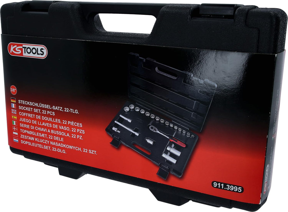 3/8" Socket Set, 22 Pcs