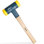 Wiha 800160 No Recoil Very Hard Soft-Faced Hammer with White Heads, Multi-Colour, 60 mm
