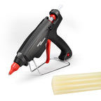 IDL Packaging GG-220 Industrial 200W Hot Glue Gun with 10 pcs Glue Sticks - 1/2" x 10" Full-Size Glue Sticks - Hot Glue Gun Kit for Variety of Surfaces: Foam, Vinyl, Leather, or Upholstery