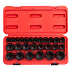 Sunex Automotive Repair Tool Bundle - 1/2 Inch Drive Impact Socket Set (26-Piece) + Impact Extension Set (4-Piece)