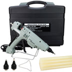 IDL Packaging GG-220 Industrial 200W Hot Glue Gun with 10 pcs Glue Sticks - 1/2" x 10" Full-Size Glue Sticks - Hot Glue Gun Kit for Variety of Surfaces: Foam, Vinyl, Leather, or Upholstery