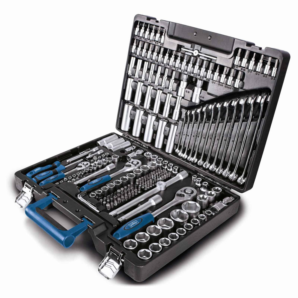 Scheppach Atelier Mobile TB217 | Tool Set | Tool Case | Socket Wrench Set | 217 Pieces | Neat and Convenient | Chrome Vanadium Steel