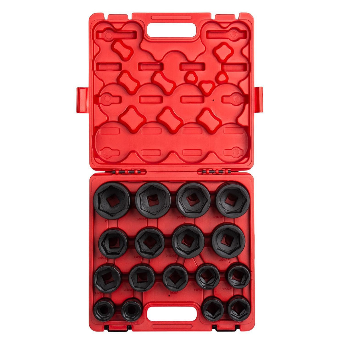 Sunex 4683, 3/4 Inch Drive Heavy Duty Impact Socket Set, 17-Piece, SAE, 1"-2" & Sunex 4304, 3/4 Inch Drive, Universal Impact Joint, Cr-Mo Steel, Radius Corner Design, Flexible, Meets ANSI Standards